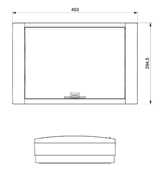 295x100x453 36 lı Abs Sıva Üstü W Otomat Sigorta Kutusu resmi