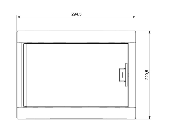 295x100x221 12 li Abs Sıva Üstü W Otomat Sigorta Kutusu resmi