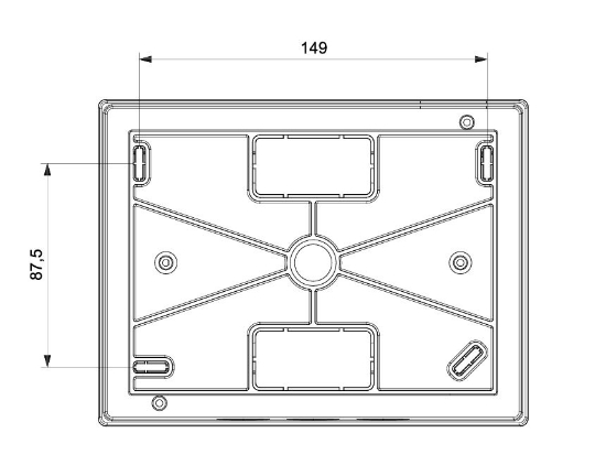 184×99,5×140 6 lı Abs Sıva Üstü W Otomat Sigorta Kutusu  resmi