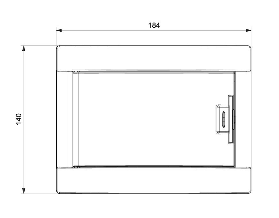 184×99,5×140 6 lı Abs Sıva Üstü W Otomat Sigorta Kutusu  resmi