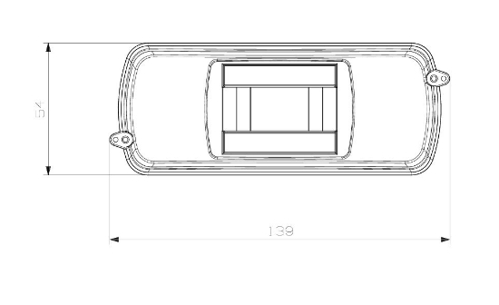 139x65x54 1 – 2 li Abs Sıva Üstü Otomat Sigorta Kutusu resmi