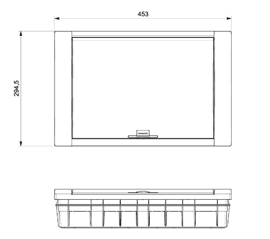 284x100x446 36 lı Abs Sıva Altı W Otomat Sigorta Kutusu resmi