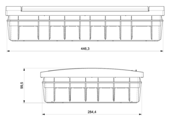 284x100x446 36 lı Abs Sıva Altı W Otomat Sigorta Kutusu resmi