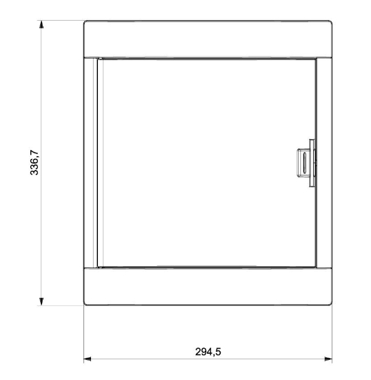 284x100x330 24 lü Abs Sıva Altı W Otomat Sigorta Kutusu resmi