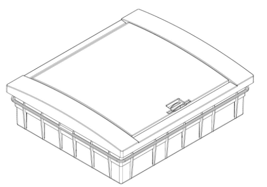 284x100x330 24 lü Abs Sıva Altı W Otomat Sigorta Kutusu resmi