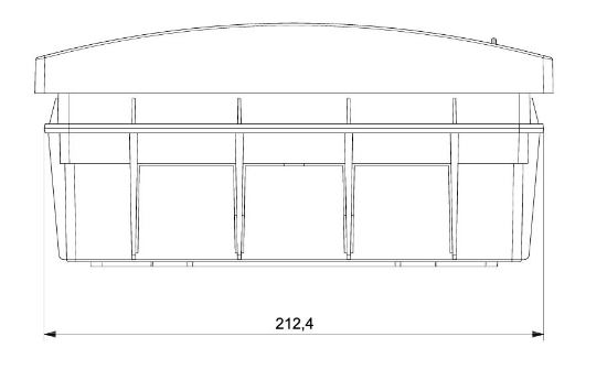 365x103x212 18 li Abs Sıva Altı W Otomat Sigorta Kutusu resmi