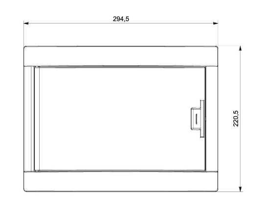 284x100x215 12 li Abs Sıva Altı W Otomat Sigorta Kutusu resmi