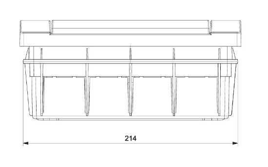 284x100x215 12 li Abs Sıva Altı W Otomat Sigorta Kutusu resmi