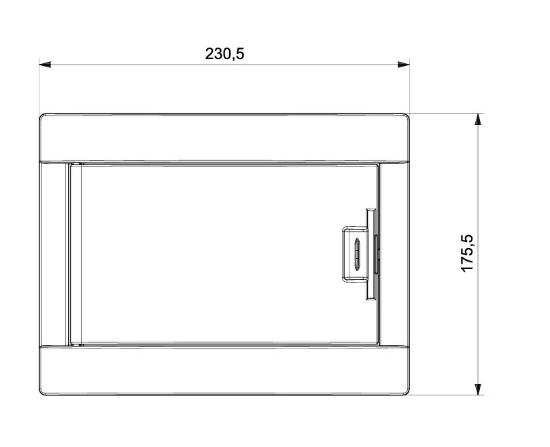 220x100x169 8 li Abs Sıva Altı W Otomat Sigorta Kutusu resmi