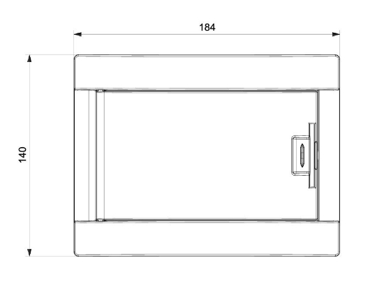 176x100x135 6 lı Abs Sıva Altı W Otomat Sigorta Kutusu resmi