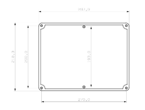 Termo Plastik Buat Opak Kapak 380x280x90 mm resmi