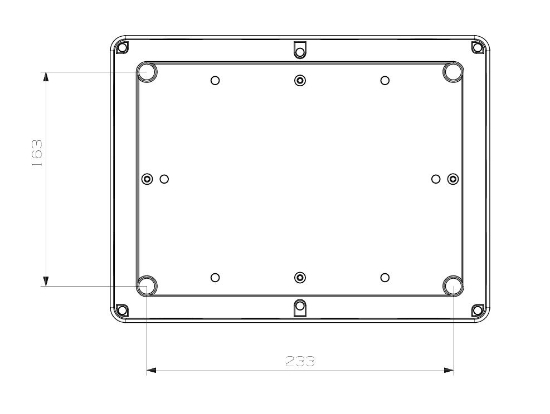 Termo Plastik Buat Opak Kapak 280x210x74 mm resmi