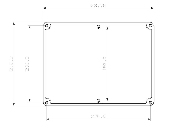 Termo Plastik Buat Opak Kapak 280x210x74 mm resmi