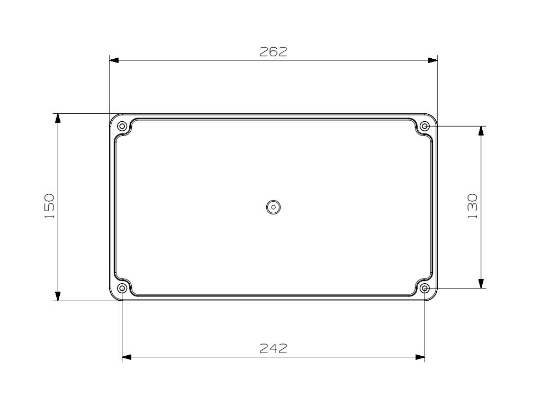 Termo Plastik Buat Opak Kapak 260x150x80 mm resmi