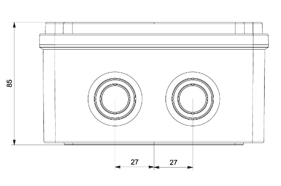 Termo Plastik Buat Opak Kapak 190x150x80 mm resmi