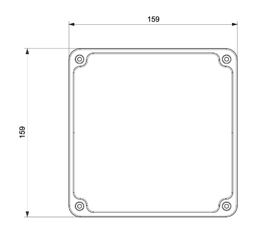 Termo Plastik Buat Opak Kapak 150x150x80 mm resmi