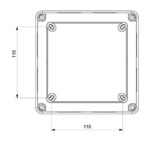 Termo Plastik Buat Opak Kapak 150x150x80 mm resmi