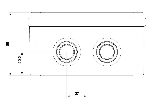 Termo Plastik Buat Opak Kapak 150x150x80 mm resmi