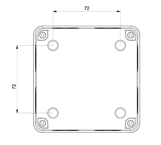 Termo Plastik Buat Opak Kapak 110x110x74 mm resmi