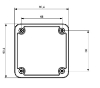 Termo Plastik Buat Vidalı Opak Kapak 85x85x50 mm resmi