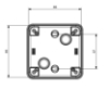 Termo Plastik Buat Vidalı Opak Kapak 85x85x50 mm resmi