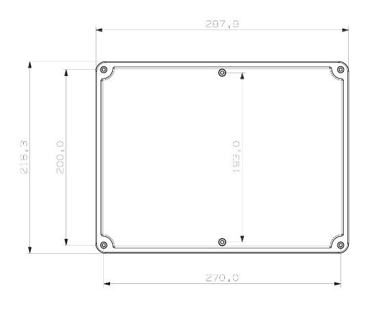 Termo Plastik Buat Şeffaf Pc Kapak 380x280x90 mm resmi