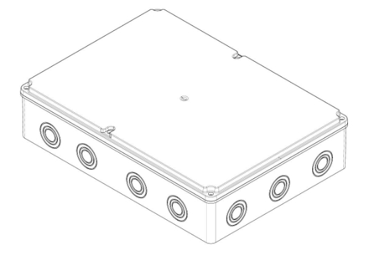 Termo Plastik Buat Şeffaf Pc Kapak 380x280x90 mm resmi