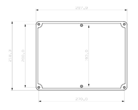 Termo Plastik Buat Şeffaf Pc Kapak 280x210x74 mm resmi