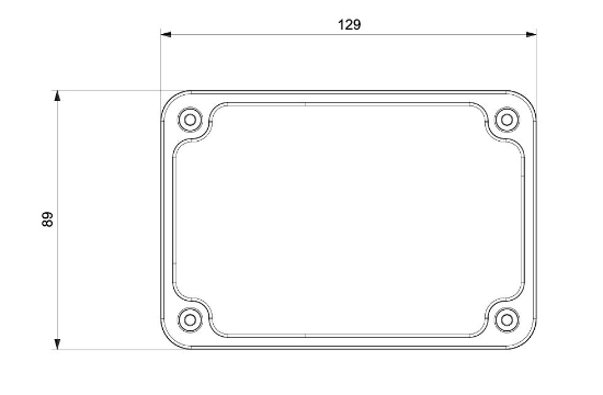 Termo Plastik Buat Şeffaf Pc Kapak 80x120x55 mm resmi