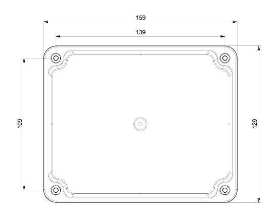 Termo Plastik Derin Buat Opak Kapak 120x150x140 mm resmi