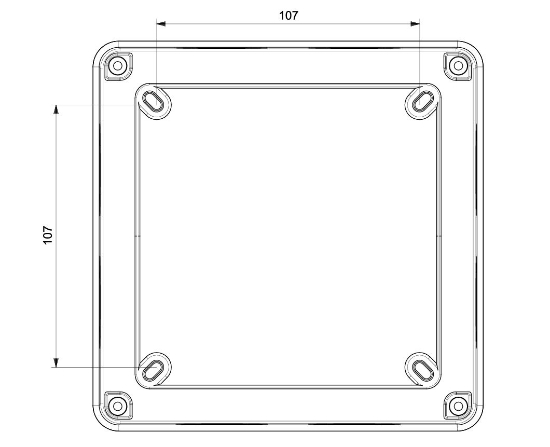 Termo Plastik Derin Buat Opak Kapak 150x150x140 mm resmi