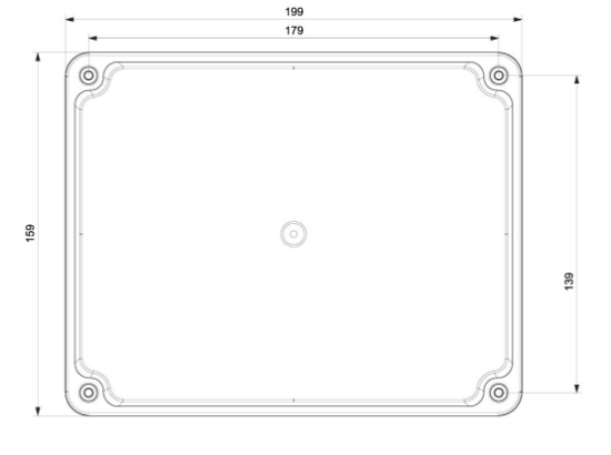 Termo Plastik Derin Buat Opak Kapak 190x150x140 mm resmi