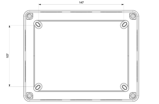 Termo Plastik Derin Buat Opak Kapak 190x150x140 mm resmi