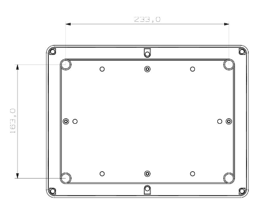 Termo Plastik Derin Buat Opak Kapak 280x210x160 mm resmi