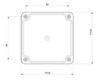 Termo Plastik Derin Buat Şeffaf Pc Kapak 110x110x120 mm resmi