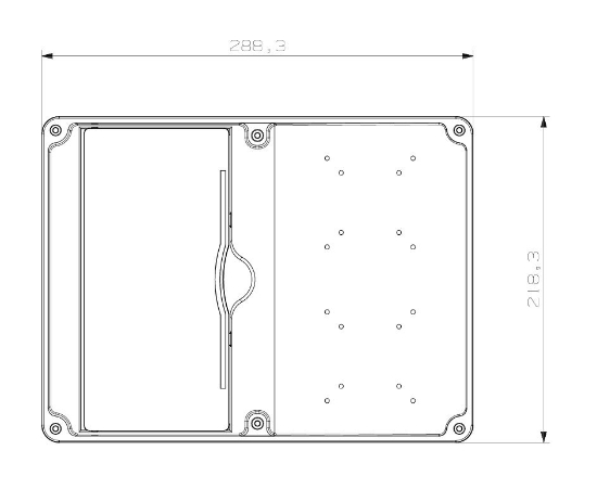 288x218x124 mm 2 li Kombinasyon Kutusu  resmi