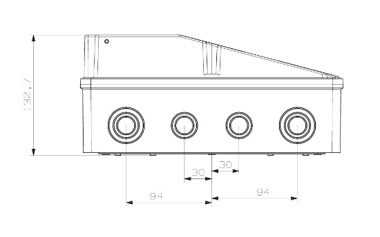 380x280x130 mm 4 lü Kombinasyon Kutusu  resmi