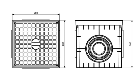 200x200x200 Menhol Kutusu ve Rögar Kapakları  resmi