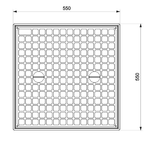 550x550x500 Menhol Düz Kapaklı Menhol Kutusu ve Rögar Kapakları  resmi