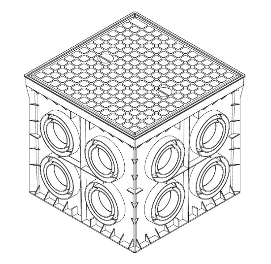 550x550x500 Menhol Kapaksız Menhol Kutusu ve Rögar Kapakları  resmi