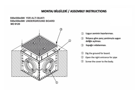 550x550 Menhol 16 Çıkışlı Düz Kapaklı Menhol Kutusu ve Rögar Kapakları  resmi