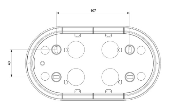 Oval Kafesli Duvar ve Tavan Aplik Armatür resmi