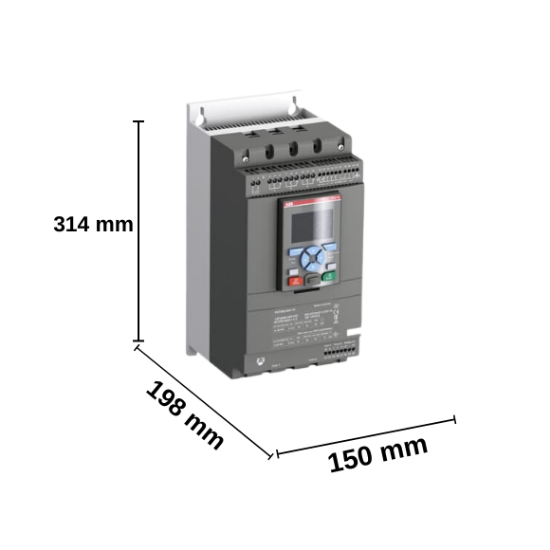 ABB PSTX Yumuşak Yolverici 45-600-70 (22kW , 400VAC Soft Starter) - 1SFA898105R7000 resmi