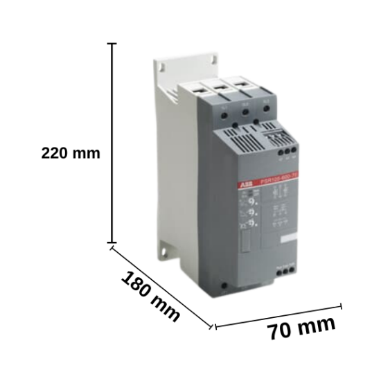 ABB PSR Yumuşak Yolverici 72-600-70 (37kW , 400VAC Soft Starter)- 1SFA896113R7000 resmi