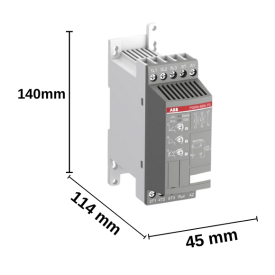 ABB PSR Yumuşak Yolverici 6-600-70 (3kW , 400VAC Soft Starter) - 1SFA896104R7000 resmi