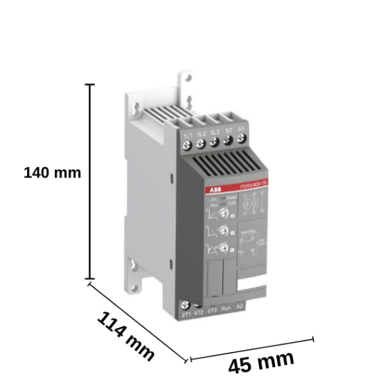 ABB PSR Yumuşak Yolverici 3-600-70 (1,5kW , 400VAC Soft Starter) - 1SFA896103R7000 resmi